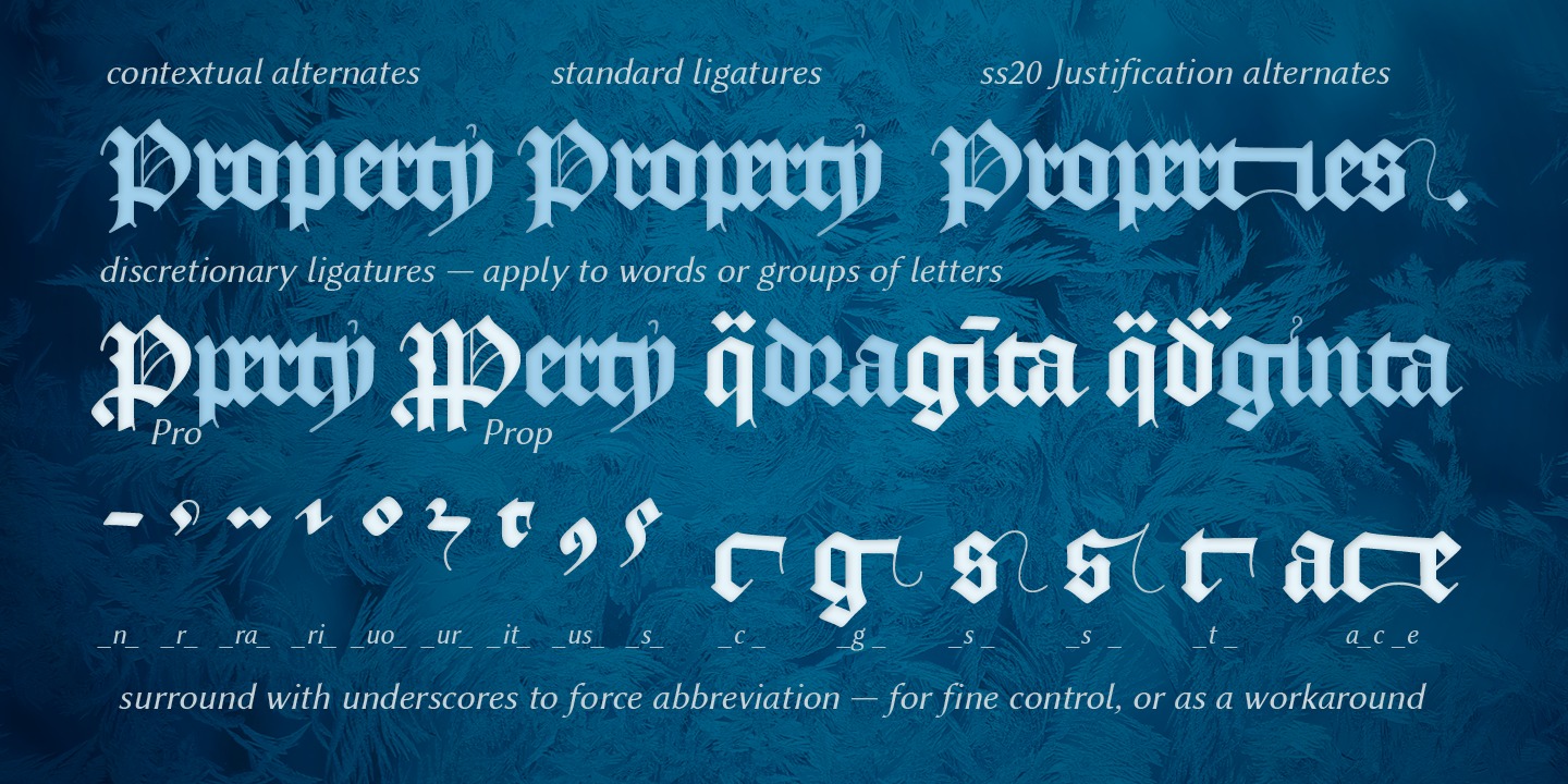 AJ Quadrata Medieval Bold Rubrum Font preview
